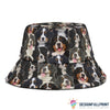 Bernese Mountain Cute Bucket Hat LN
