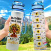 Black Pride Be A Sunflower Afro Girl Black Pride Water Track Bottle NHD