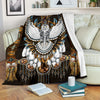 Owl Baby Blanket With Native Pattern Owl Lovey Blanket Owl Blanket Sherpa Blanket HG