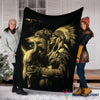 Gift For Native American Gift For Wolf Lover Native Wolf Blanket and Quilt Blanket LN