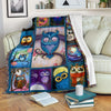 Owl Lovey Blanket Owl Baby Blanket Owl Blanket Sherpa Blanket HG