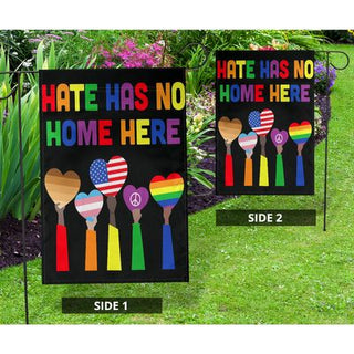 Pride Gift For LGBT LGBT Hate Has No Home Here Flag LN