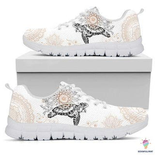 Gift For Turtle Lover Mandala Turtle Sneaker NHD
