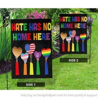 Pride Gift For LGBT LGBT Hate Has No Home Here Flag LN