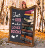 Just A Girl Who Loves Books Blanket Blanket HG