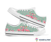 Cute And Gourgeous Flamingo LowTop Canvas Shoes NH