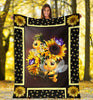Gift For Butterfly Lover Bee With Sunflowers And Butterfly Blanket Bees Blanket Bee Blanket Bumble Bee Blanket Burt s Bees Baby Blanket Sherpa Blanket HG