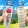 Gift For Butterfly Lover Rose Butterfly Faith Pink Ribbon Breast Cancer Awareness Water Track Bottle NHD