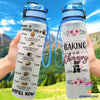 Baking Is My Therapy Water Track Bottle NHD