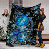 Gift For Turtle Lover Turtle With Flowers And Ocean Blanket Blanket and Quilt Blanket HG