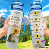 Cute Hedgehog In A World Full Of Roses Be A Sunflower Water Track Bottle NHD