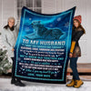 To My Wife Husband Gift To Wife Love Wife Wolf Blanket Quilt Blanket HG