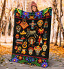 Skull Gift Skull Lover Skull Hallow Skull Flowers Blanket HG