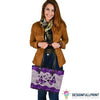 Gift For Butterfly Lover Purple Butterfly Small Leather Tote Bag HG