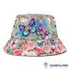 Gift For Butterfly Lover Butterfly Flower Bucket Hat LN