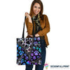 Hologram Dog Paw Dog Feet Tote Bag HG