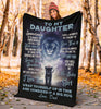 Gift For Dad Dad To Daughter To My Daughter Love Daughter Lion Blanket HG