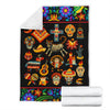 Skull Gift Skull Lover Skull Hallow Skull Flowers Blanket HG