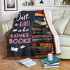 Just A Girl Who Loves Books Blanket Blanket HG