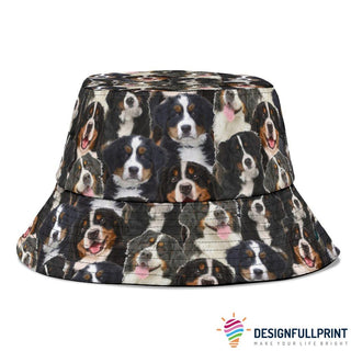Bernese Mountain Cute Bucket Hat LN