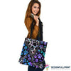 Hologram Dog Paw Dog Feet Tote Bag HG
