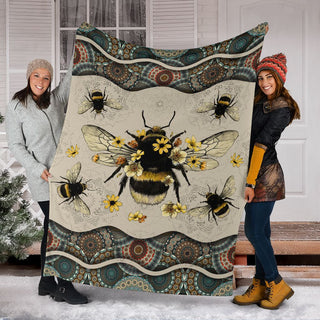 Bee Boho Gift For Christmas Blanket HG