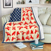 Moto Riding US Flag Blanket HG