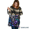 Hologram Dog Paw Dog Feet Tote Bag HG