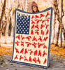 Moto Riding US Flag Blanket HG