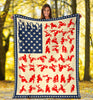 Moto Riding US Flag Blanket HG