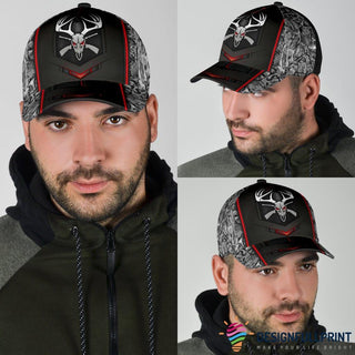 Gift For Hunting Lover Deer Hunting Camo Red Classic Cap HG