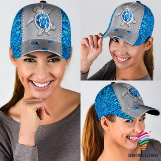 Gift For Turtle Lover Turtle Aquatic Stone Classic Cap LN