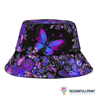 Gift For Butterfly Lover Butterfly Purple Bucket Hat LN