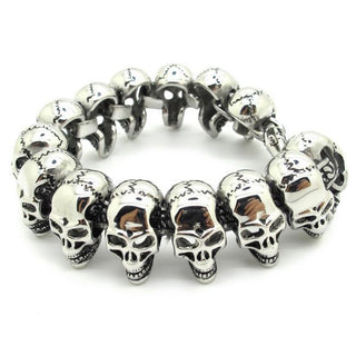 Cool Skull Link Chain Bracelet