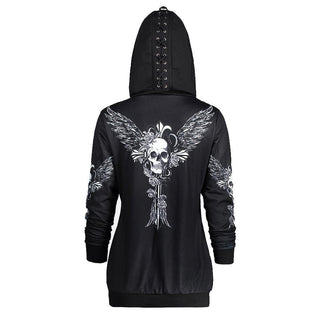 Wicked Skull Hoodie - designfullprint
