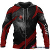 Gift For Wolf Lover Red Eyes Wolf Im Not The Hero You Wanted Im The Monster You Needed Personalized Pullover or Zip Up Hoodie or Sweater or Fleece Hoodie Unisex HG