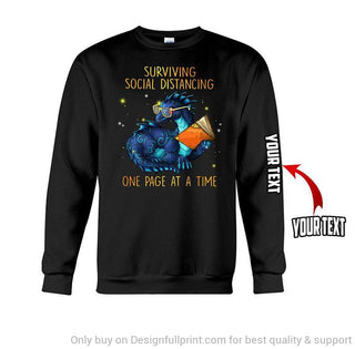 Gift For Dragon Lover Dragon Surviving Social Distancing Sweater HG