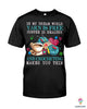 Crocheter Gift My Dream World Yarn Is Free Coffee Is Healthy Crocheting Makes You Thin 2D Unisex T Shirt or Hoodie HH