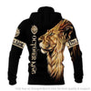 October King Lion The King 3D Unisex Pullover or Zipup Hoodie HH