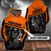 Skull Gift Skull Personalized Orange Riggers Hoodie HG